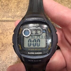 Casio Alarm Chrono WR50M 10 Year Battery Digital Watch – Working – Illuminator